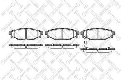 1147001LSX STELLOX Комплект тормозных колодок, дисковый тормоз