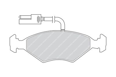FDB509 FERODO Комплект тормозных колодок, дисковый тормоз