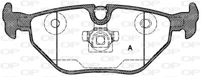 BPA026540 OPEN PARTS Комплект тормозных колодок, дисковый тормоз