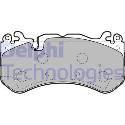 LP2149 DELPHI Комплект тормозных колодок, дисковый тормоз