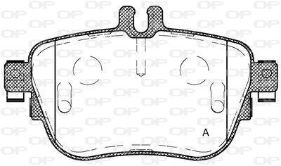 BPA169900 OPEN PARTS Комплект тормозных колодок, дисковый тормоз