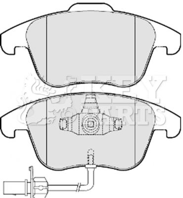 KBP2052 KEY PARTS Комплект тормозных колодок, дисковый тормоз