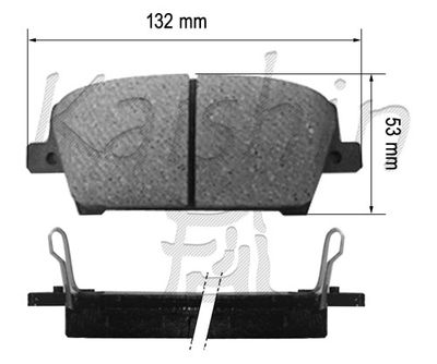 FK5147 KAISHIN Комплект тормозных колодок, дисковый тормоз