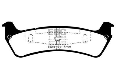 DP1201 EBC Brakes Комплект тормозных колодок, дисковый тормоз