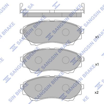 SP1479 Hi-Q Комплект тормозных колодок, дисковый тормоз