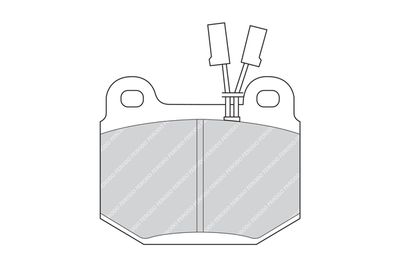 FDB391 FERODO Комплект тормозных колодок, дисковый тормоз