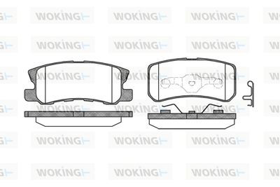 P903302 WOKING Комплект тормозных колодок, дисковый тормоз