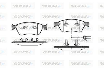 P1156302 WOKING Комплект тормозных колодок, дисковый тормоз