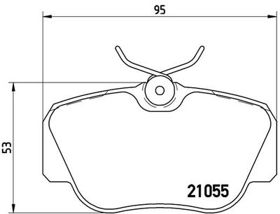 P50011 BREMBO Комплект тормозных колодок, дисковый тормоз