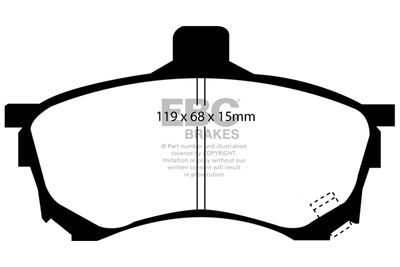 DP1039 EBC Brakes Комплект тормозных колодок, дисковый тормоз