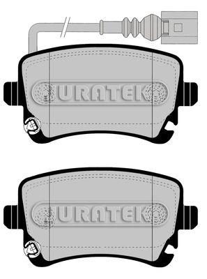 JCP1644 JURATEK Комплект тормозных колодок, дисковый тормоз