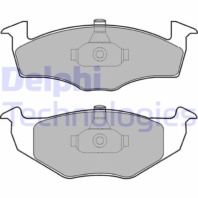 LP1601 DELPHI Комплект тормозных колодок, дисковый тормоз