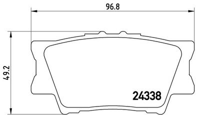 P83089 BREMBO Комплект тормозных колодок, дисковый тормоз