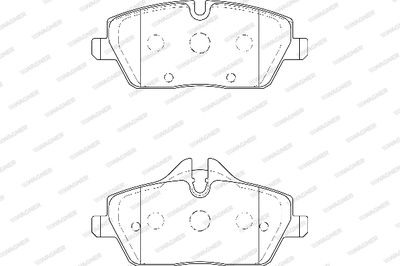 WBP23915B WAGNER Комплект тормозных колодок, дисковый тормоз