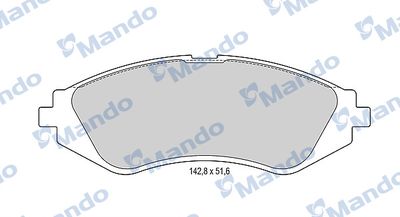 MBF015331 MANDO Комплект тормозных колодок, дисковый тормоз