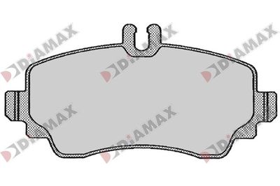 N09809 DIAMAX Комплект тормозных колодок, дисковый тормоз