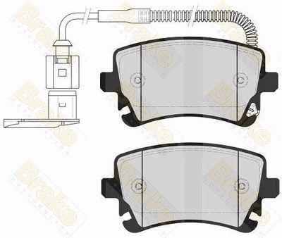 PA1585 Brake ENGINEERING Комплект тормозных колодок, дисковый тормоз