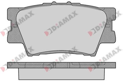 N09567 DIAMAX Комплект тормозных колодок, дисковый тормоз