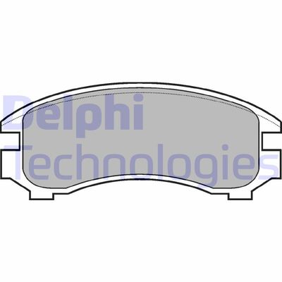 LP671 DELPHI Комплект тормозных колодок, дисковый тормоз