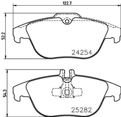 PCP1459 DON Комплект тормозных колодок, дисковый тормоз