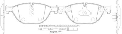 FP1409E FIT Комплект тормозных колодок, дисковый тормоз