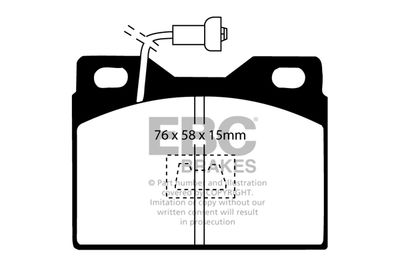 DP2204 EBC Brakes Комплект тормозных колодок, дисковый тормоз