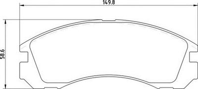 363710203025 MAGNETI MARELLI Комплект тормозных колодок, дисковый тормоз