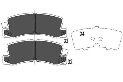 KBP9058 KAVO PARTS Комплект тормозных колодок, дисковый тормоз