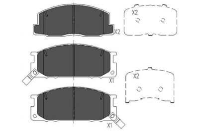 KBP9084 KAVO PARTS Комплект тормозных колодок, дисковый тормоз