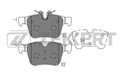 BS1420 ZEKKERT Комплект тормозных колодок, дисковый тормоз