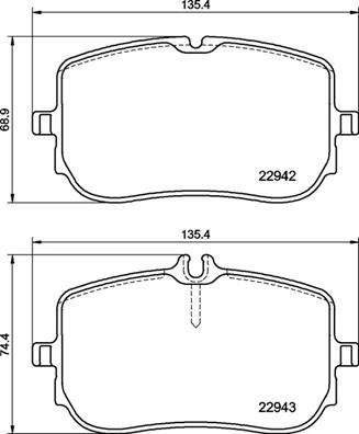 P50157 BREMBO Комплект тормозных колодок, дисковый тормоз