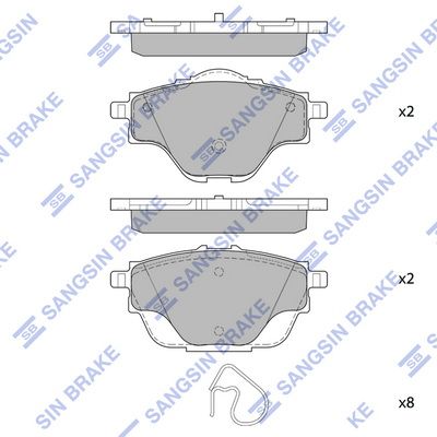 SP4211 Hi-Q Комплект тормозных колодок, дисковый тормоз