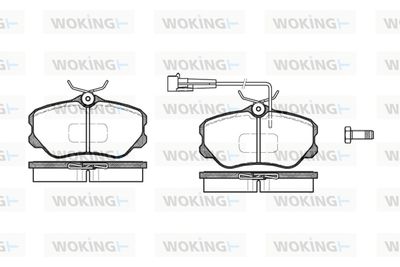 P203302 WOKING Комплект тормозных колодок, дисковый тормоз