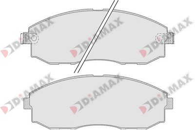 N09293 DIAMAX Комплект тормозных колодок, дисковый тормоз