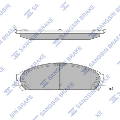 SP1509 Hi-Q Комплект тормозных колодок, дисковый тормоз