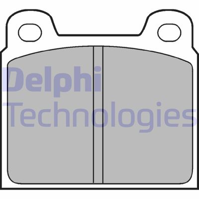 LP61 DELPHI Комплект тормозных колодок, дисковый тормоз