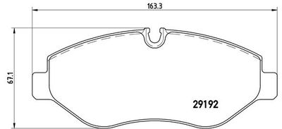 P50085 BREMBO Комплект тормозных колодок, дисковый тормоз