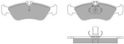 FBP1035 FREMAX Комплект тормозных колодок, дисковый тормоз