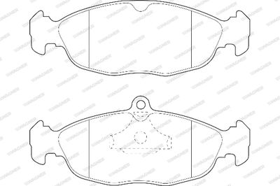 WBP20547A WAGNER Комплект тормозных колодок, дисковый тормоз