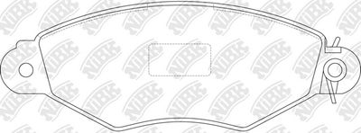 PN0151 NiBK Комплект тормозных колодок, дисковый тормоз
