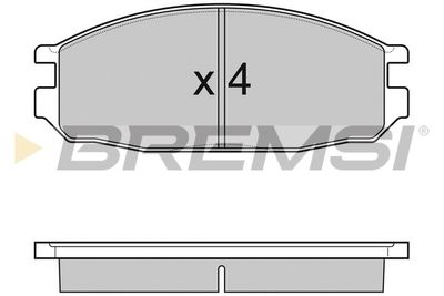 BP3069 BREMSI Комплект тормозных колодок, дисковый тормоз