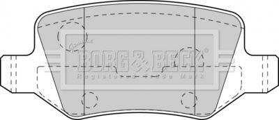 BBP1753 BORG & BECK Комплект тормозных колодок, дисковый тормоз