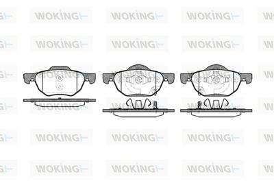 P1168302 WOKING Комплект тормозных колодок, дисковый тормоз