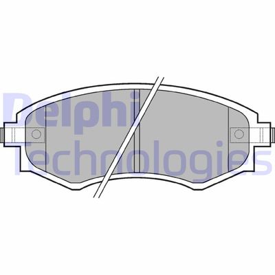 LP606 DELPHI Комплект тормозных колодок, дисковый тормоз