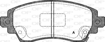 BPA071602 OPEN PARTS Комплект тормозных колодок, дисковый тормоз