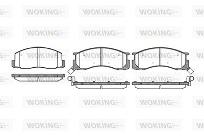 P206332 WOKING Комплект тормозных колодок, дисковый тормоз