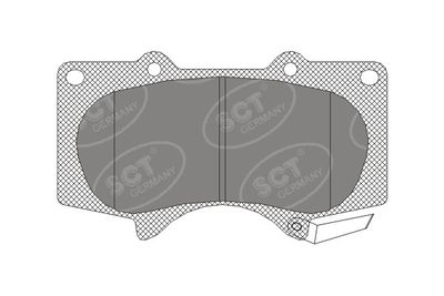 SP328PR SCT - MANNOL Комплект тормозных колодок, дисковый тормоз