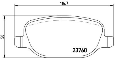 P23089 BREMBO Комплект тормозных колодок, дисковый тормоз