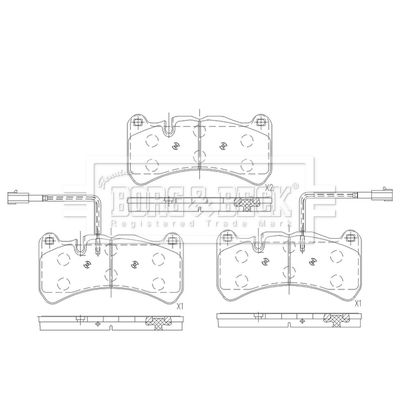 BBP2669 BORG & BECK Комплект тормозных колодок, дисковый тормоз