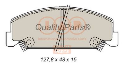 70406018 IAP QUALITY PARTS Комплект тормозных колодок, дисковый тормоз